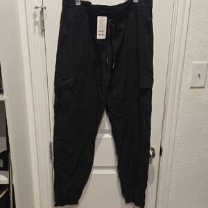 Black Cargo Joggers